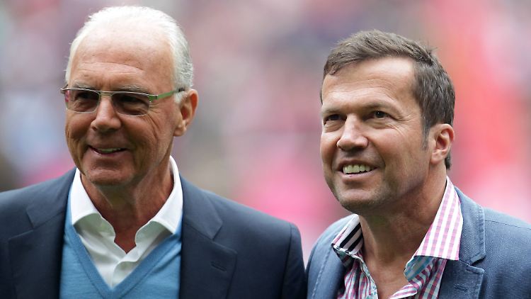 Der eine (Beckenbauer, links) war schon Bundestrainer, der andere (Matthäus) will es noch werden.