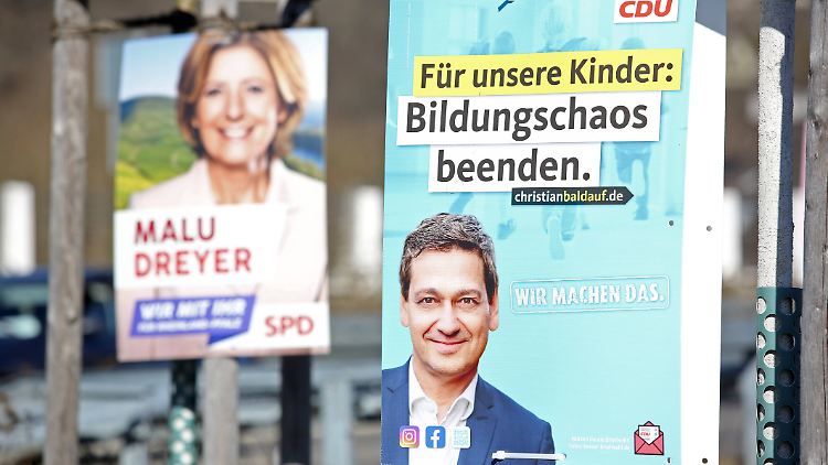 Christian Baldauf wurden zwischenzeitlich Chancen zugerechnet. Doch zuletzt hatte Amtsinhaberin Dreyer wieder die Nase vorn.