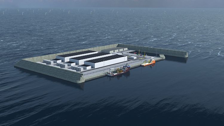 So soll die dänische "Energy Island" einmal aussehen.