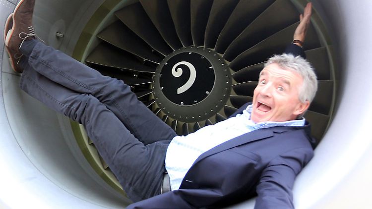 Knallharter Klassenkasperl der Luftfahrt: Ryanairboss O'Leary. 