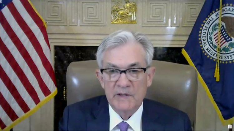 Ist er besorgt oder nicht: Die Börsenmakler legen jedes Wort von Fed-Chef Powell auf die Goldwaage.