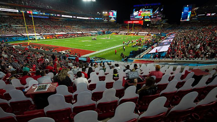 Beim Super Bowl im Februar waren bereits 25.000 Zuschauer im Stadion von Tampa Bay.