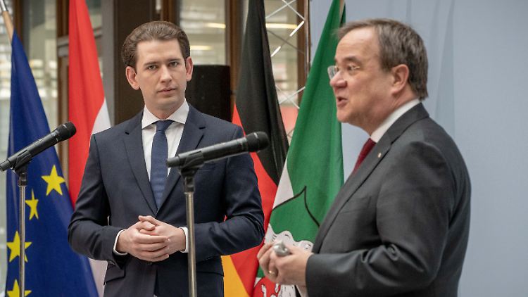 Fordern eine bessere europäische Zusammenarbeit: Sebastian Kurz und Armin Laschet.