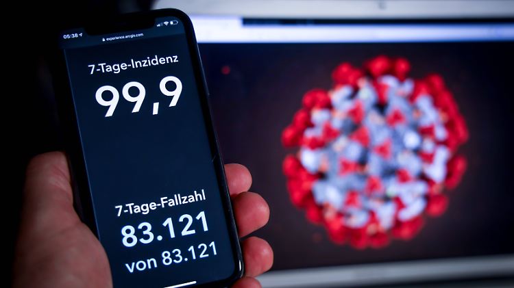 99,9 - die bundesweite Inzidenz liegt nur noch knapp unter der vereinbarten Notbremse.