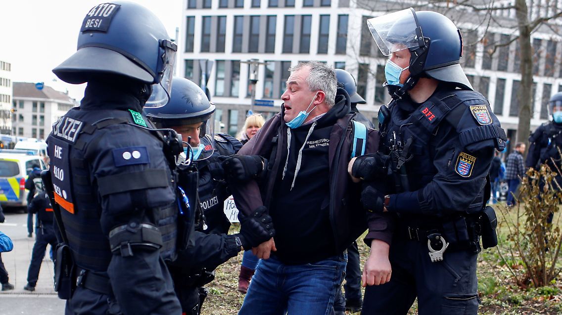 Bei der Demo in Kassel kam es zu Festnahmen.