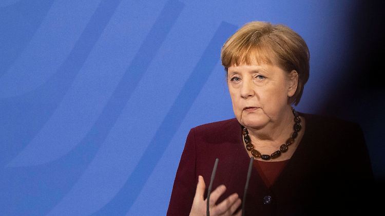 Bundeskanzlerin Merkel am Freitag nach dem telefonischen Impfgipfel mit den Ministerpräsidentinnen und -präsidenten.