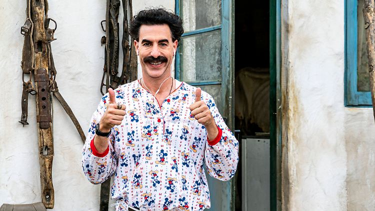 "Borat Anschluss Moviefilm" erhielt die Auszeichnung für das beste adaptierte Drehbuch.