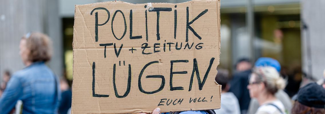 Auf Demos ist immer öfter zu lesen, was einige Deutsche von den Medien halten.