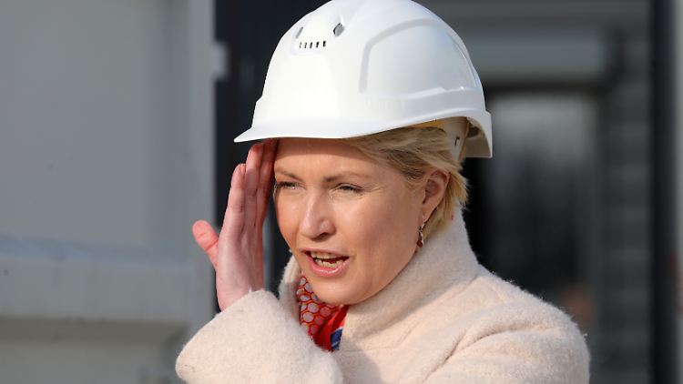 "Dafür habe ich kein Verständnis": Mecklenburg-Vorpommerns Ministerpräsidentin Schwesig am Mittwoch in Laage im Landkreis Rostock.