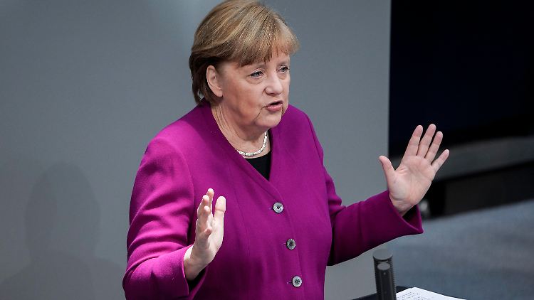 Merkel sprach bei der Impfstoffverteilung von einer "relativ komplizierten Aufgabe", die einer "Quadratur des Kreises" gleichkomme.