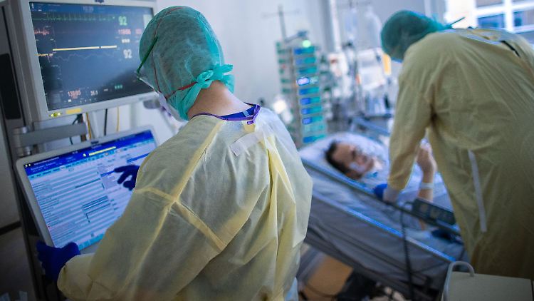 In der dritten Welle landen mehr jüngere Patienten auf den Intensivstationen, die dort länger liegen.