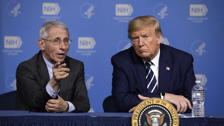 Fauci (l.) und Trump - richtig harmoniert haben beide nie miteinander.