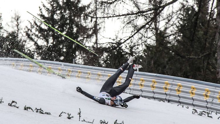 Kulm 2014: Morgenstern ist froh, den schweren Sturz ohne körperliche Folgen überstanden zu haben.