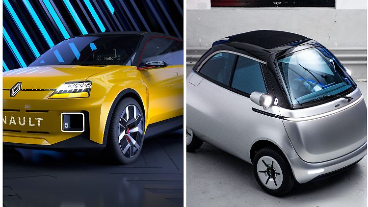 Mit Fahrzeugen im Retro-Design soll der Wunsch nach einem E-Auto bei den Käufern entfacht werden.