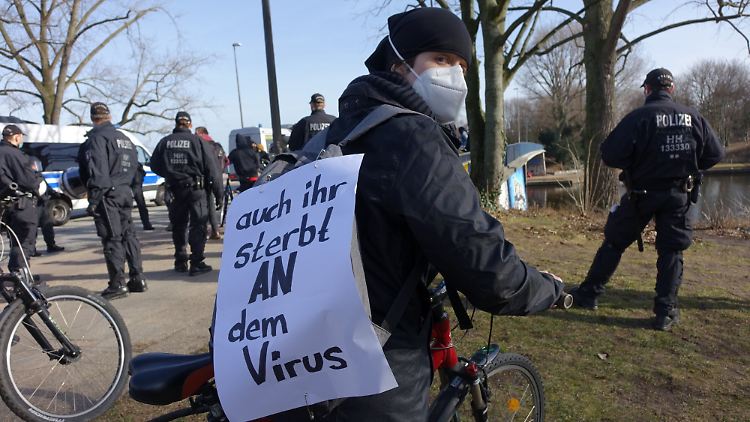 Ein Teil der Demonstranten lehnt das Staatssystem Demokratie als solches ab.