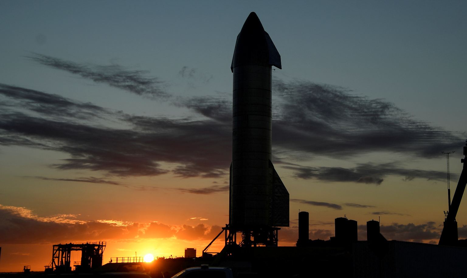 Eines Tages soll die SpaceX-Rakete "Starship" ... 