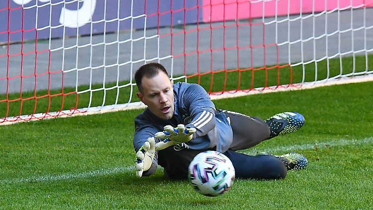 Ein häufiges Bild bei der Nationalmannschaft: Marc-André ter Stegen beim Training.