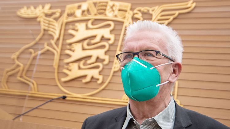 Konnte seine Partei noch nicht vollends überzeugen: Winfried Kretschmann.