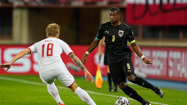 Auch David Alaba konnte Österreich gegen Dänemark nicht helfen.