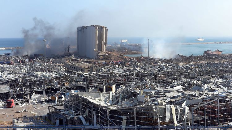  2750 Tonnen Ammoniumnitrat explodierten.