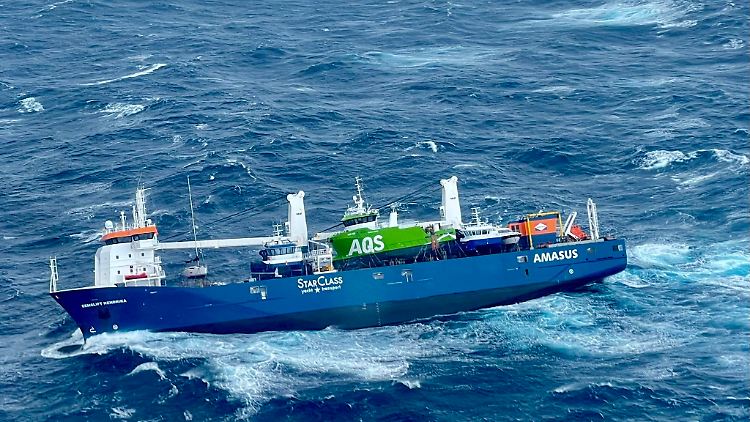 Die "Eemslift Hendrika" der niederländischen Reederei Amasus Shipping war auf dem Weg von Bremerhaven nach Kolvereid an der norwegischen Küste gewesen.