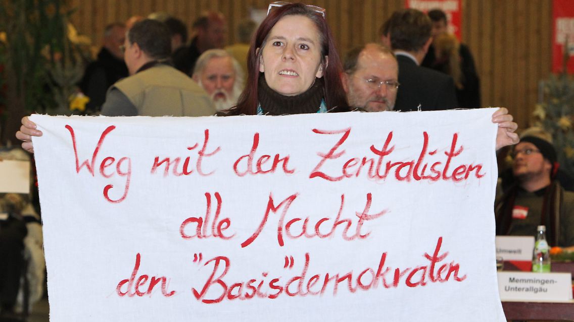"Stimmung" auf dem Landesparteitag der bayerischen Linken.