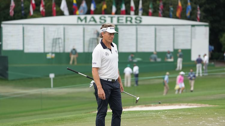 So richtig sollte es für Bernhard Langer nicht laufen.