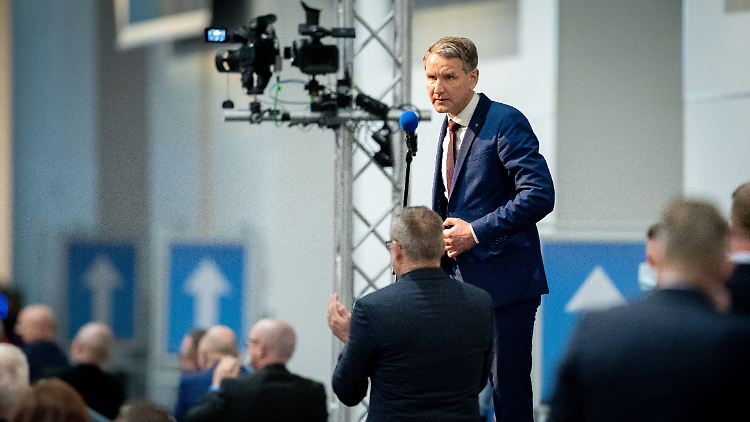 Weil ihm die Resolution offenkundig wichtig war, sprach Höcke öfter als gewohnt.
