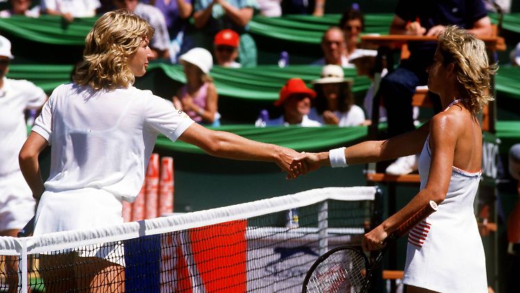 1987 in Vancouver standen sich Steffi Graf und Chris Evert erneut gegenüber.