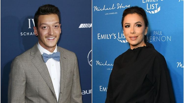 Er Fußballer, sie Schauspielerin: Mesut Özil und Eva Longoria.