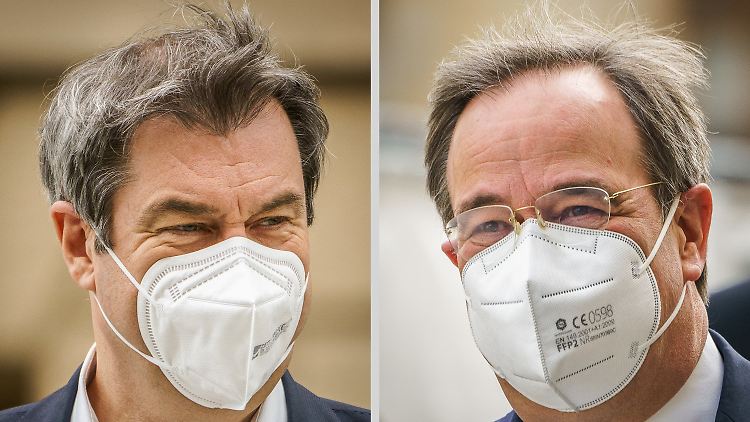Söder will auf die helle Seite der Macht, Laschet hat auch den Osten im Blick.