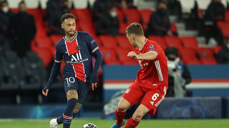 Neymar bearbeitete Joshua Kimmich auch noch nach dem Spiel.