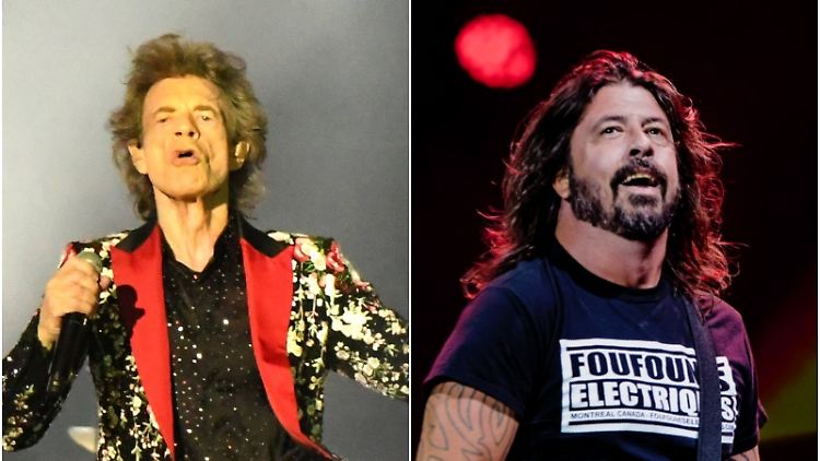 Die Corona-Pandemie hat Mick Jagger (l.) und Dave Grohl zusammengeführt.