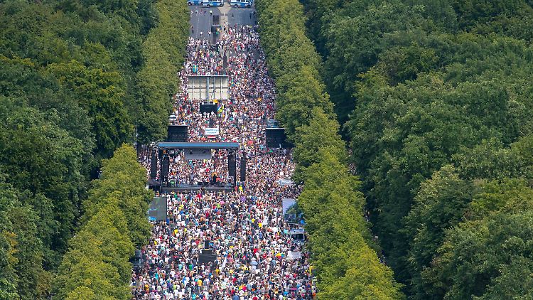Anti-Corona-Protest in Berlin im August 2020
