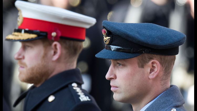 Viele Augen werden bei der Beerdigung von Prinz Philip auch auf sie gerichtet sein: Prinz Harry (l.) und Prinz William.