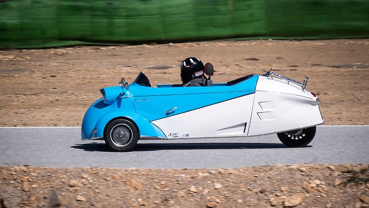 Die spaßige Version des Messerschmitt Kabinenrollers dürfte die Ausführung als Cabrio sein.