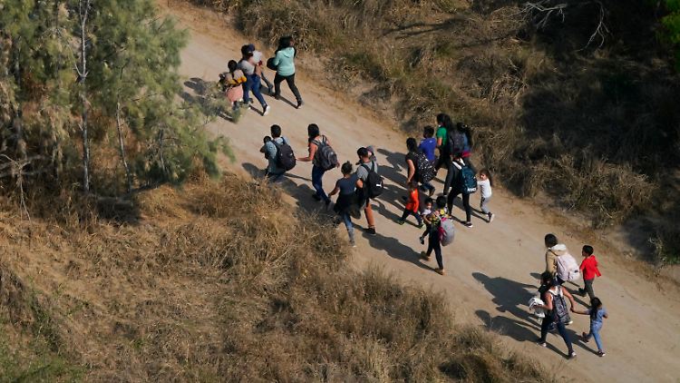 Über die Grenze zu Mexiko kommen die meisten Flüchtlinge in die USA.