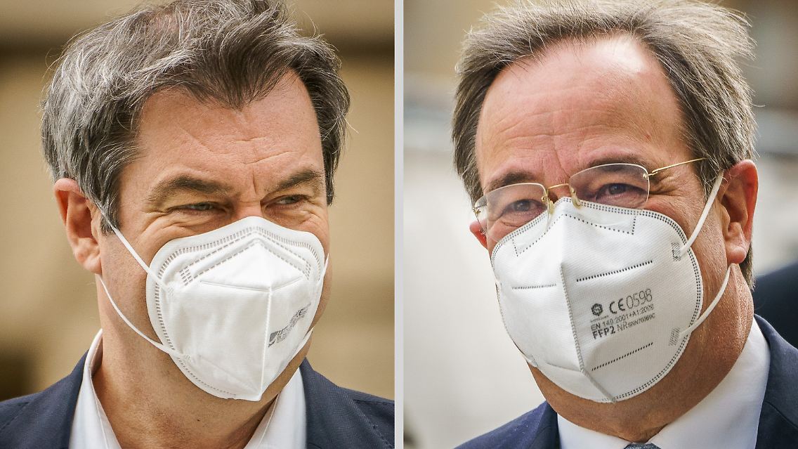 Er rufe jetzt Markus Söder an, sagte Armin Laschet nachdem das Ergebnis der Abstimmung feststand.