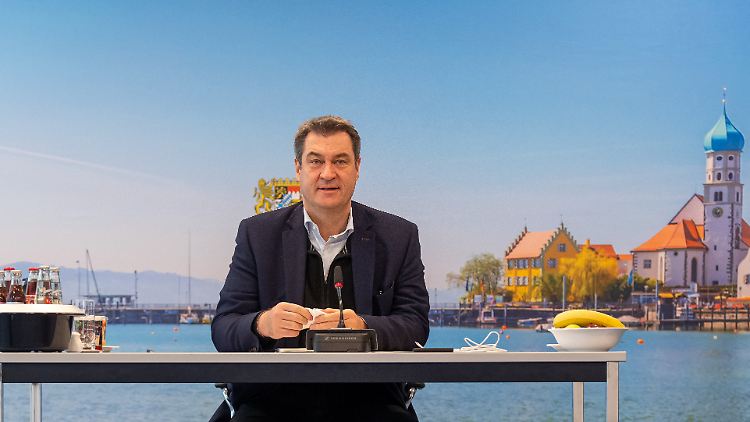 Ist sein Platz nun also doch in Bayern? CSU-Chef Markus Söder am Morgen in München.