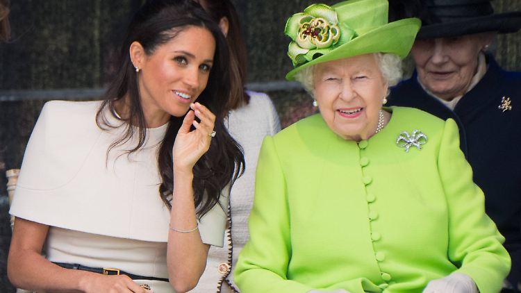 So schlecht soll es um ihr Verhältnis gar nicht bestellt sein: Herzogin Meghan und Queen Elizabeth.