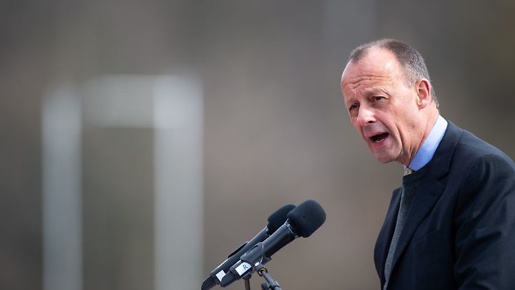 Keine Scheu vor Reizthemen: Friedrich Merz bei der Nominierungsrede für seinen Bundestagswahlkreis.
