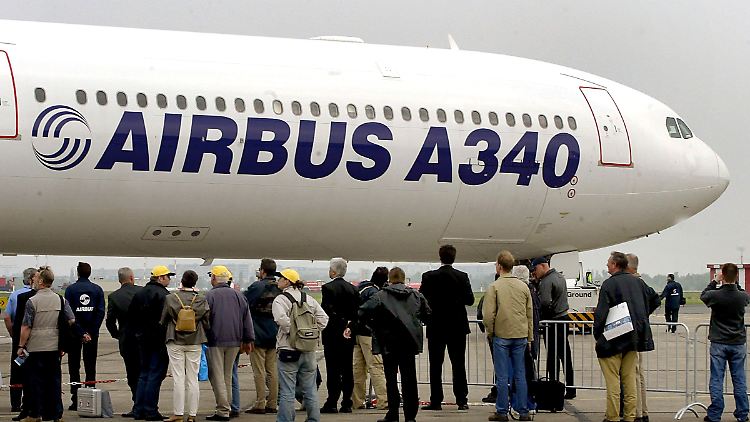 Merkels neuer Flieger: der Airbus vom Typ A340.
