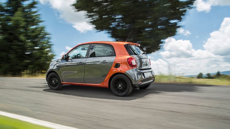 Mit 3,50 Meter hat der Smart Forfour für einen Kleinstwagen schon eine stattliche Länge.