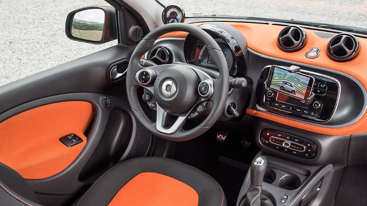 Wie bunt der Innenraum des Smart Forfour daherkommt, hängt sehr von den Vorlieben und den Investitionen des Erstkäufers ab.