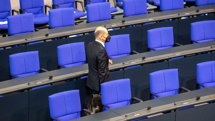 Scholz verteidigte die hohe Schuldenaufnahme.