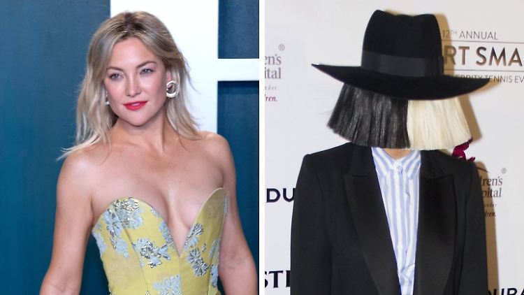 Kate Hudson (l.) und Sia wurden beide für ihr Mitwirken am Film "Music" ausgezeichent. 