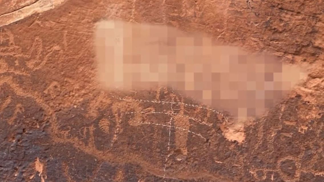 Utah Felszeichnungen Rassismus.JPG