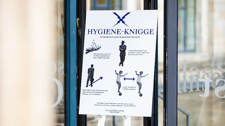 Der Hygiene-Knigge der Berliner Staatsoper.