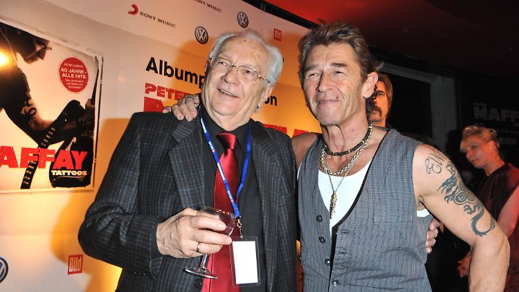 Peter Maffay (r.) und sen Vater Wilhelm auf einem Event im Jahr 2010.