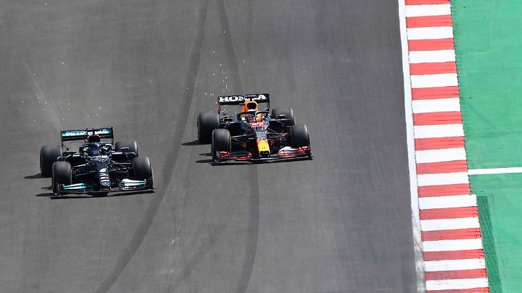 Lewis Hamilton ließ diesmal Max Verstappen wieder hinter sich.